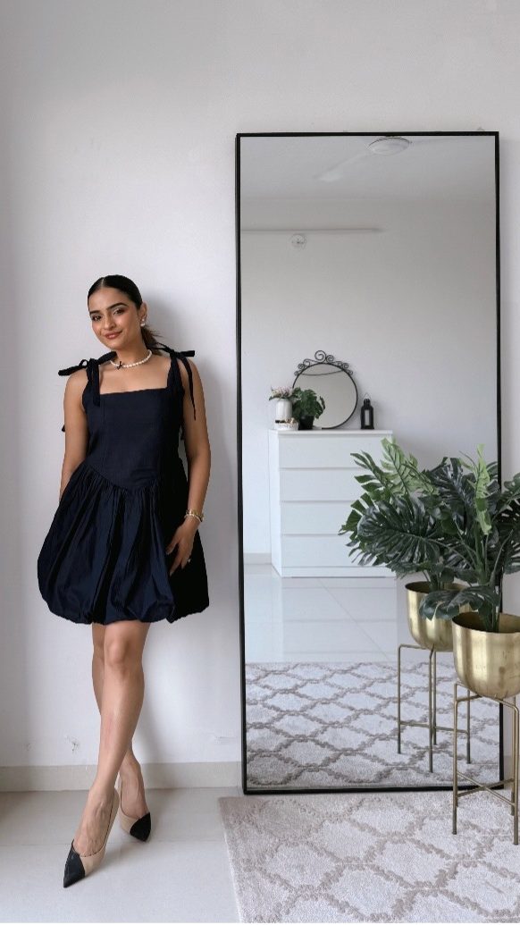 Blue Cotton Corset Dress