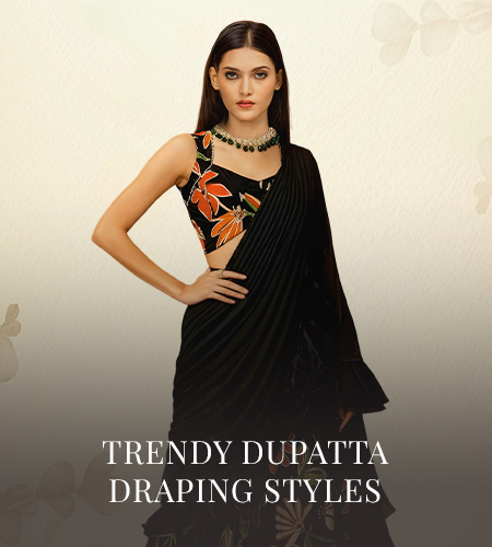 Trendy dupatta draping ideas