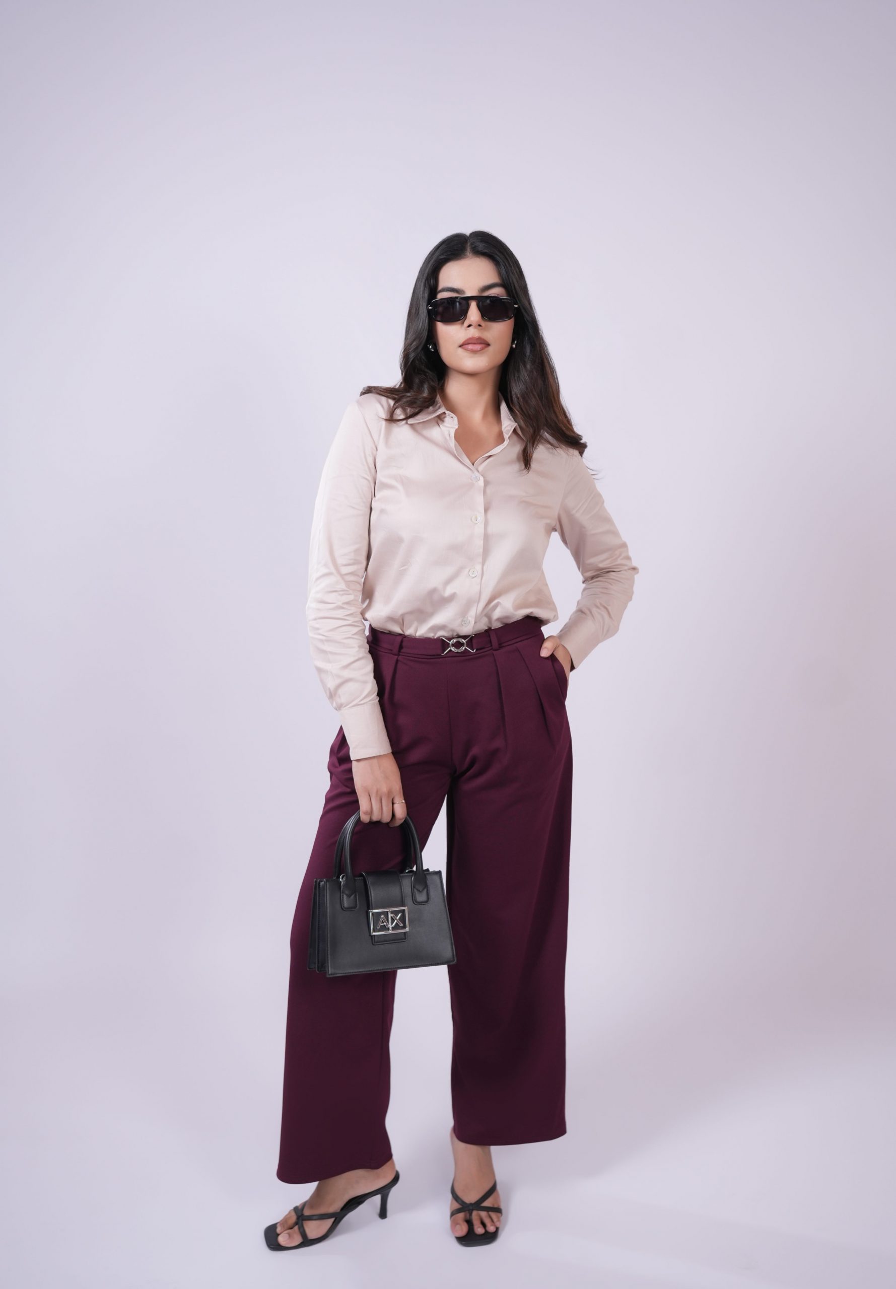 Beige Formal Full Sleeve Shirt