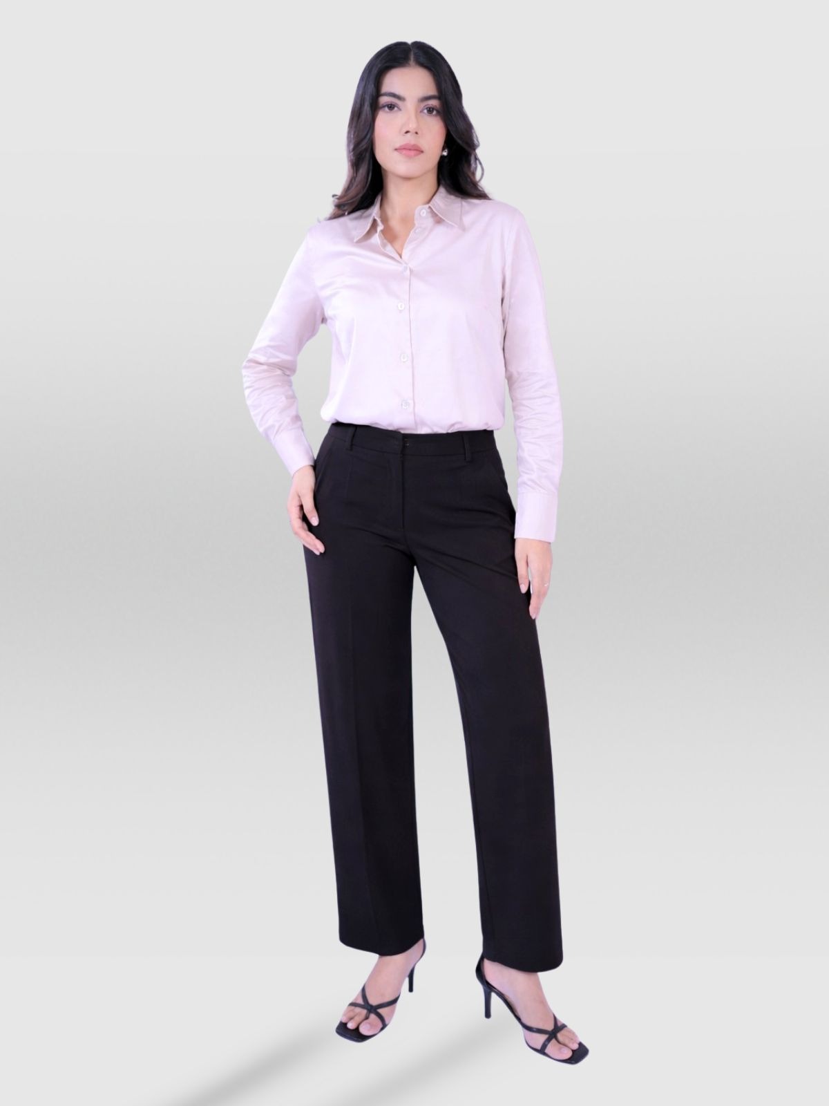 Navy Blue Straight Pants