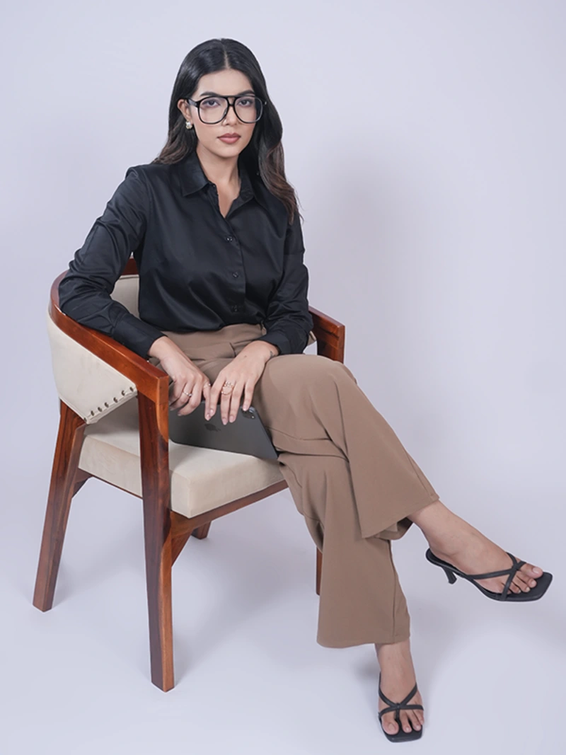 Black Formal Full Sleeve Shirt