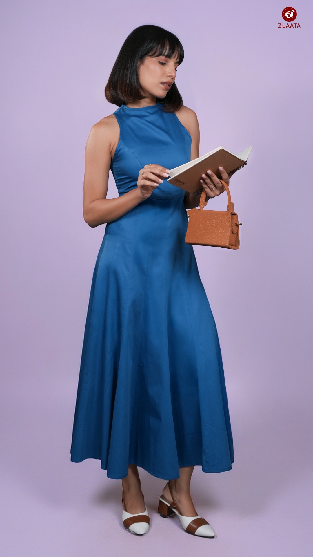 Blue formal dress for gifting