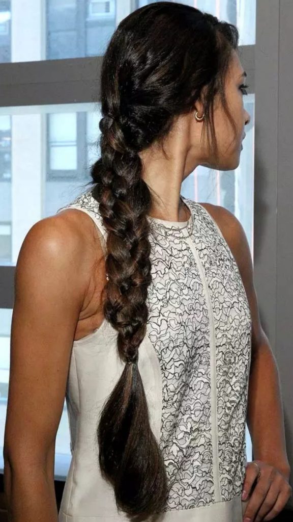 Quick braided Office hairstyles for women