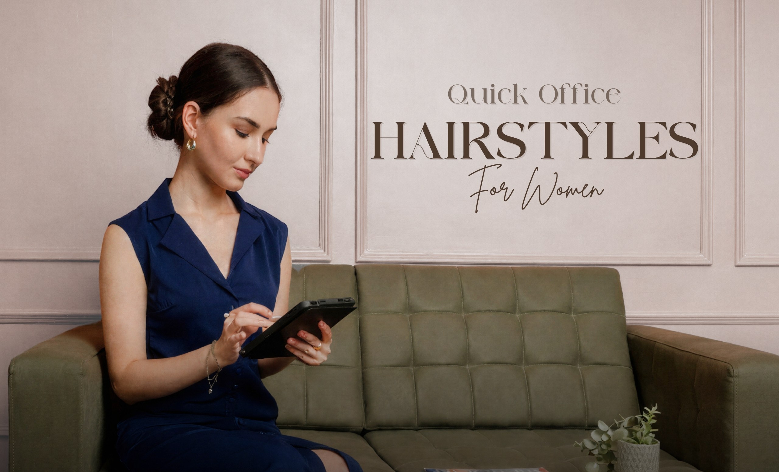 Quick and easy office hairstyle for women