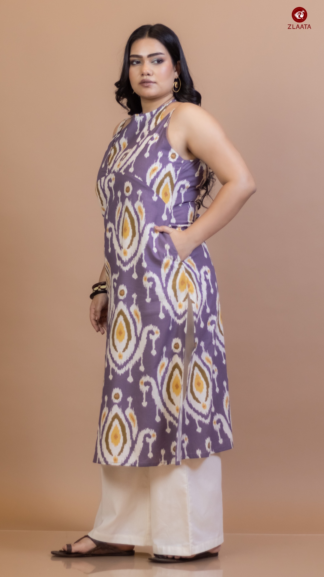 Purple Straight Kurta an ideal summer outfit ideas