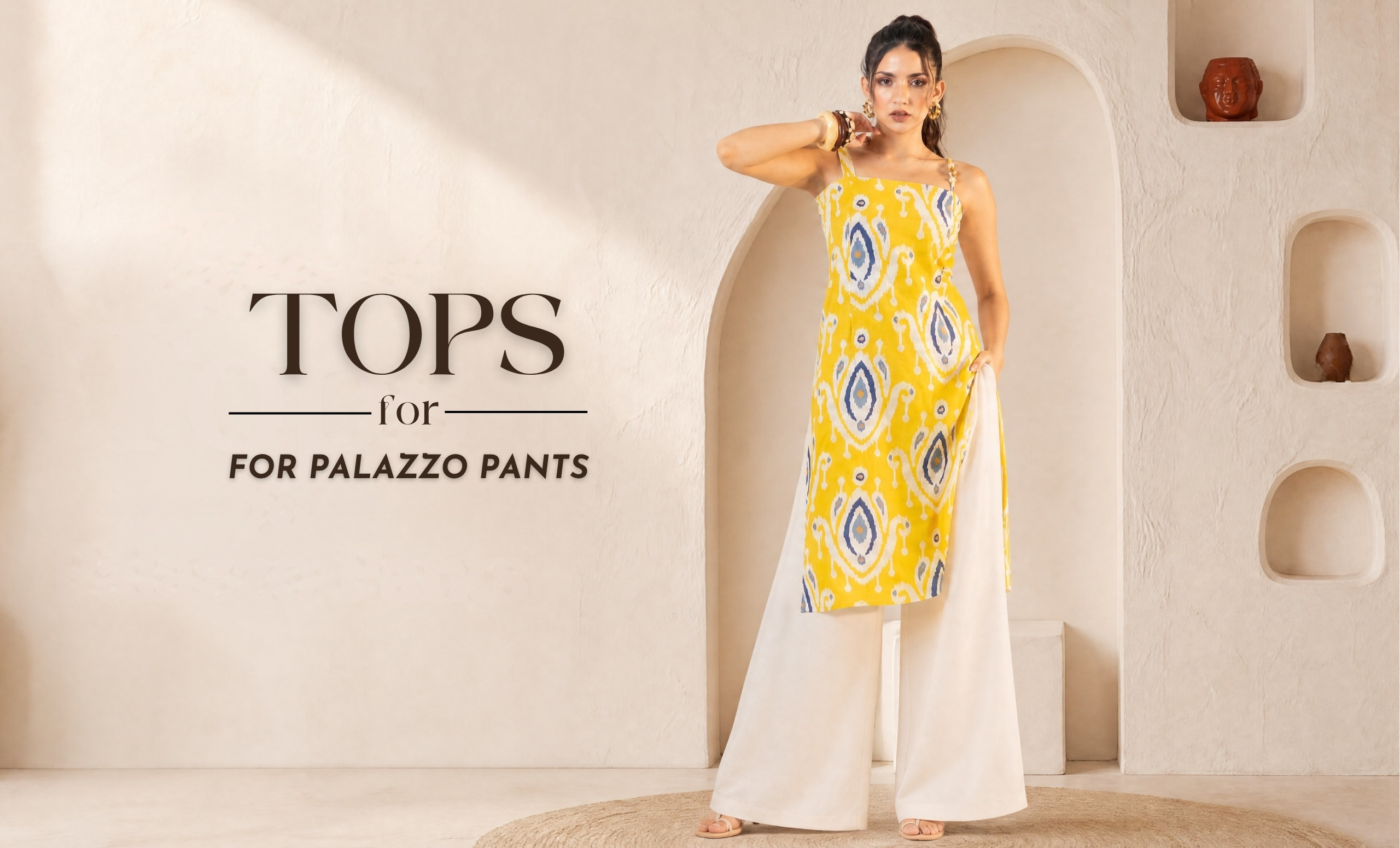 Tops to wear with palazzo pants from Zlaata