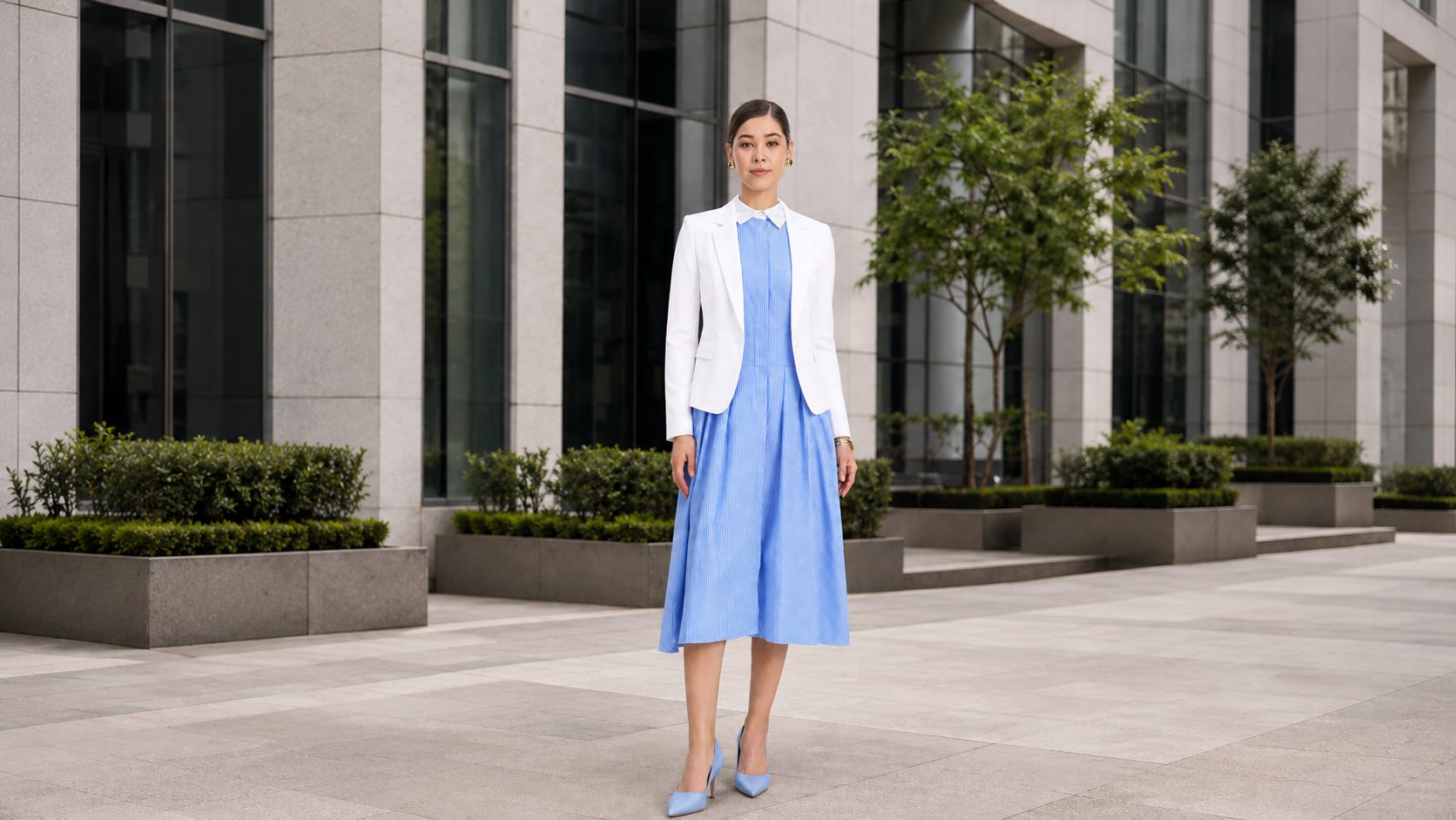 style guide on how to style a shirt dress