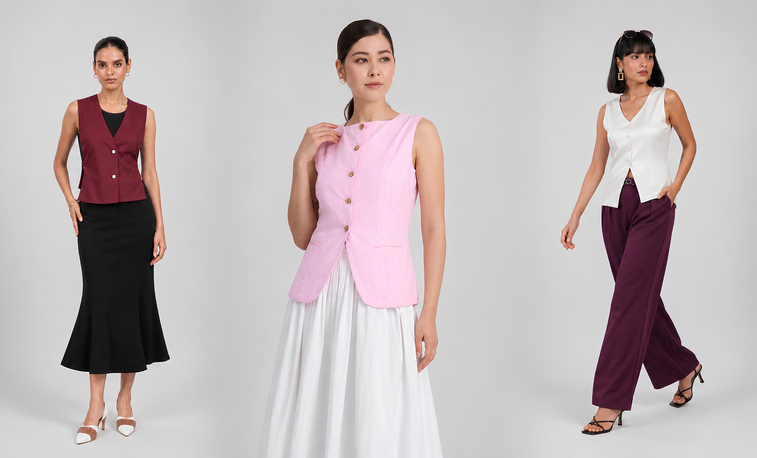 Styling formal waistcoat for women
